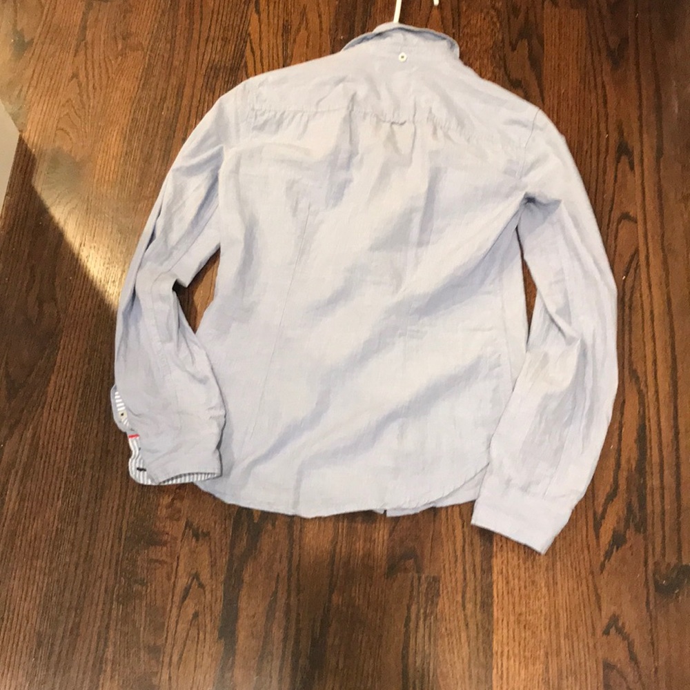 H&M Light Blue Fitted Button Down Shirt - Picture 2 of 2